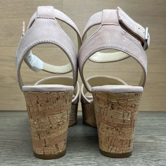 Marc Fisher Womens Rillia Suede Open Toe Casual Platform Pink Sandals - Size 8 - Picture 17 of 17